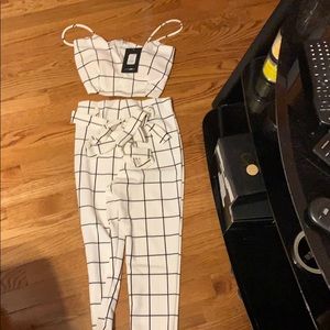 White and black two piece